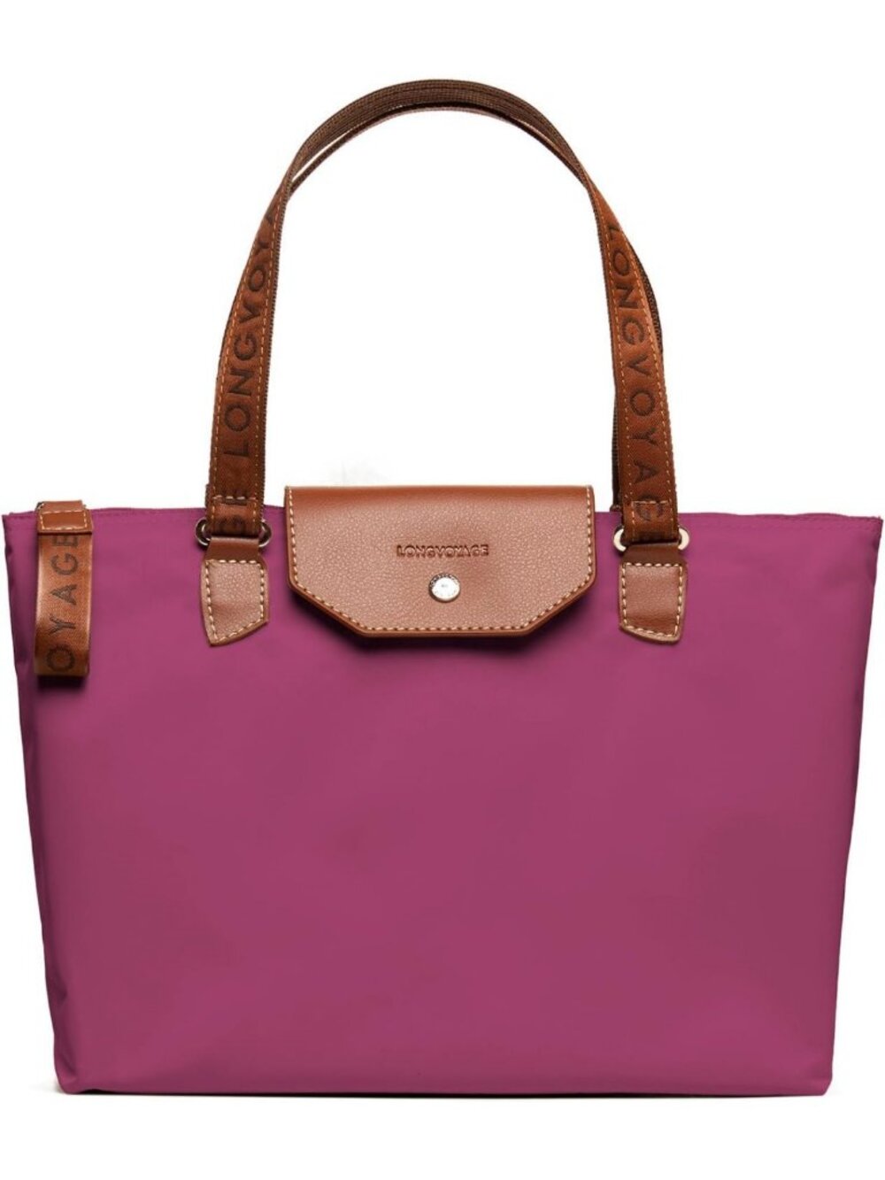 Essential Medium Tote Bag - Lightweight, Structured Design with Zipper & Snap